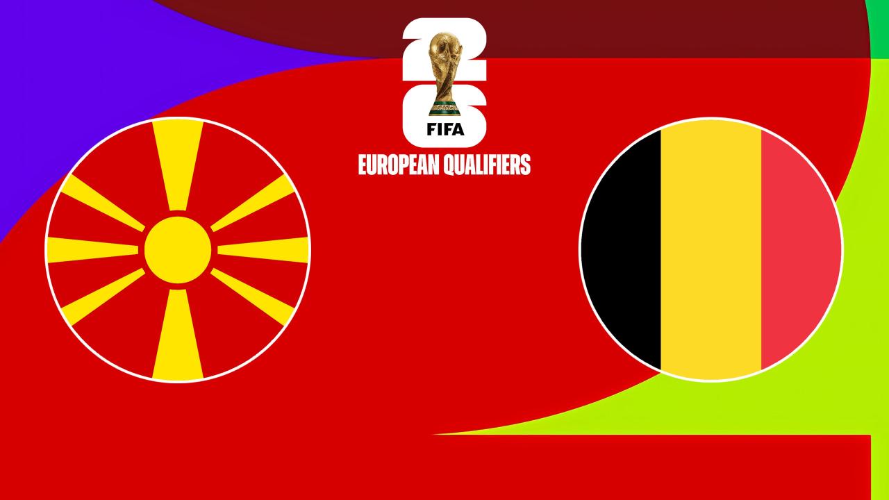 Fotbal: evropské kvalifikace Severní Makedonie - Belgie