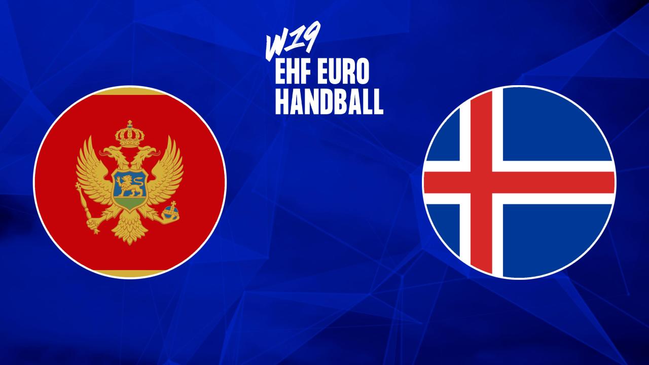 Házená: EHF EURO 2025, U19, ženy : Černá Hora - Island