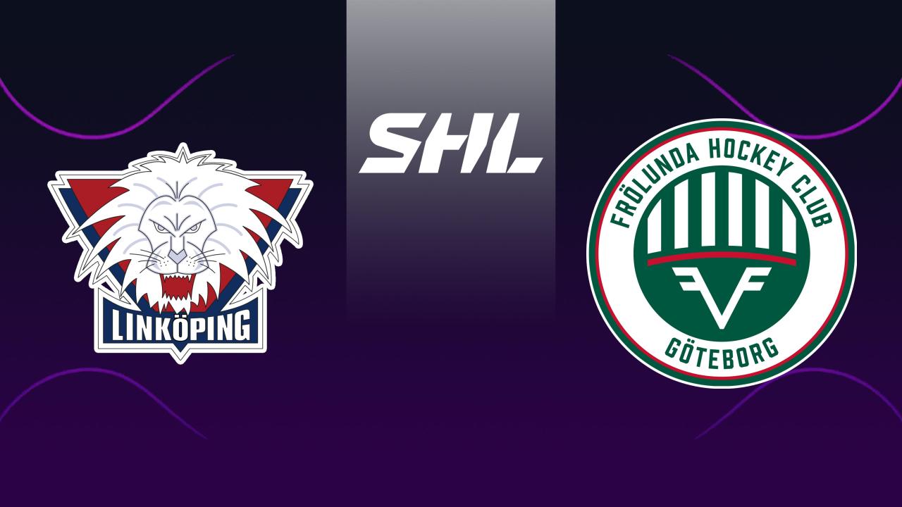 Lední hokej: SHL, základní část, Linköping - Frölunda
