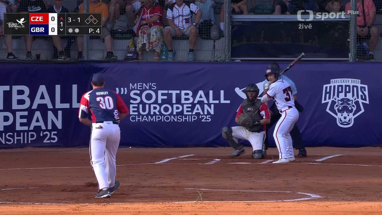 ME v softballu mužů 2025 Česko (Česko - Velká Británie)